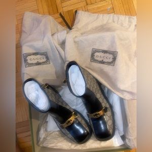 Brand NIB Gucci Tessuto GG Supreme Magnum Calf Leather Boots! 100% Authentic